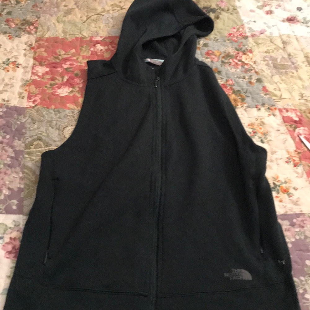 North Face vest with hood